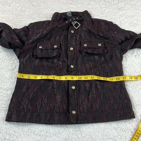 Custo Barcelona Minibar mock neck mettalic moto jacket, NWT size 38 or small - Picture 6 of 12